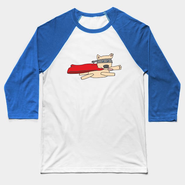 Super dog Baseball T-Shirt by blukki